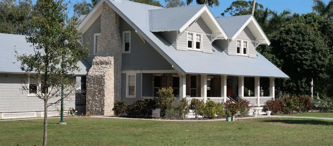 A property valuer inspecting a house in Australia